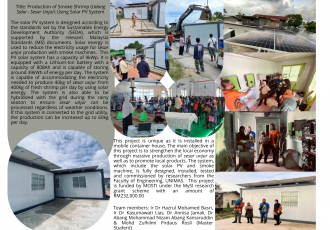 Production of Smoke Shrimp (Udang Salai)-Sesar Unjur) Using Solar PV System